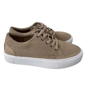 New UGG Zilo Womens Size 8.5 Beige Suede Leather Sneakers